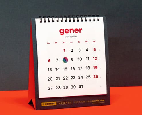 Calendari Tormiq Impremta Barcelona